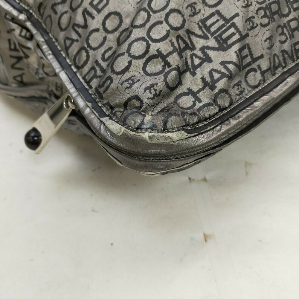 Chanel Tote Bag Metalic Nylon - Picture 6 of 10